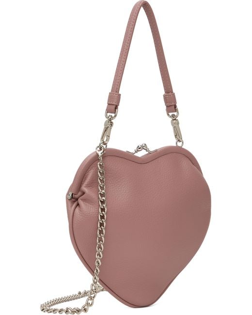 Vivienne Westwood ピンク Belle Heart Frame バッグ Pink