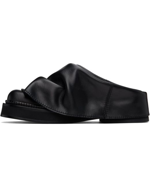 The Attico Black Mini Robin Sabot Slip-On Loafers