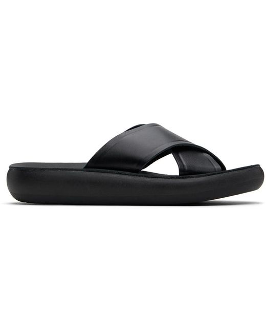 Ancient Greek Sandals Black Thais Comfort Sandals