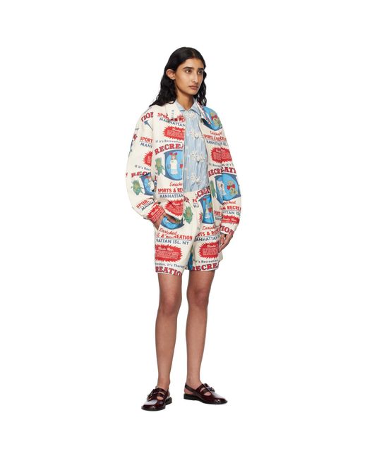 Bode Red Off- Enrichment Jacket