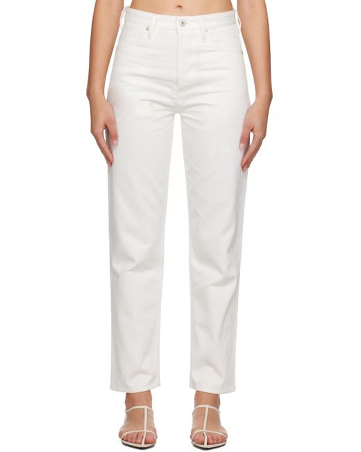 Jil Sander White Five-pocket Jeans