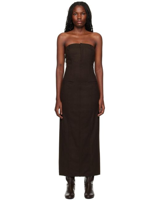 GIMAGUAS Black Charlotte Maxi Dress