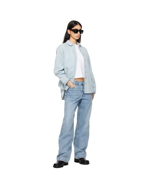 Still Here White Western Denim Shirt