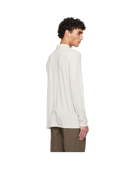 Veilance Black Frame Ls Polo for men