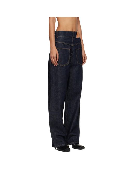 Moschino Blue Cotton Jeans