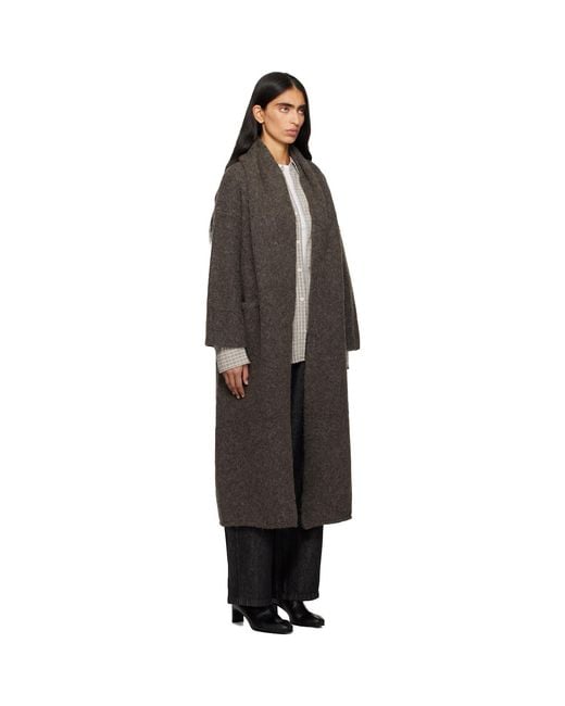 Lauren Manoogian Black Long Shawl Cardigan