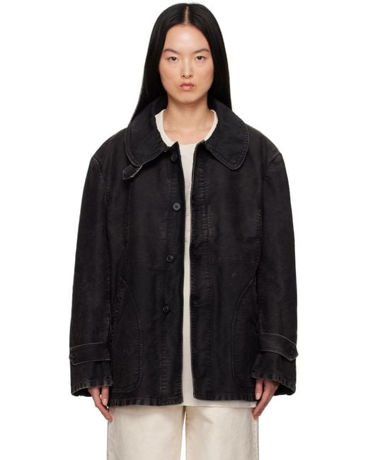 Maison Margiela ブラック フェード デニムジャケット Black
