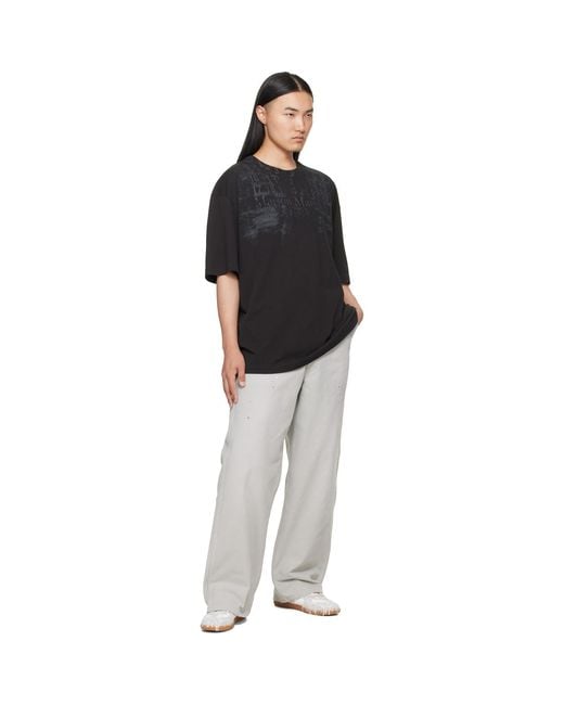 Maison Margiela Black Oversized T-Shirt for men