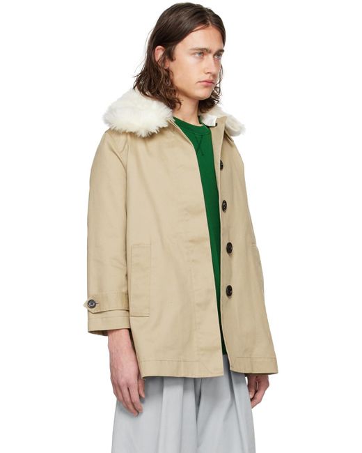 Manteau à garniture en fourrure synthétique MERYLL ROGGE pour homme en coloris Natural