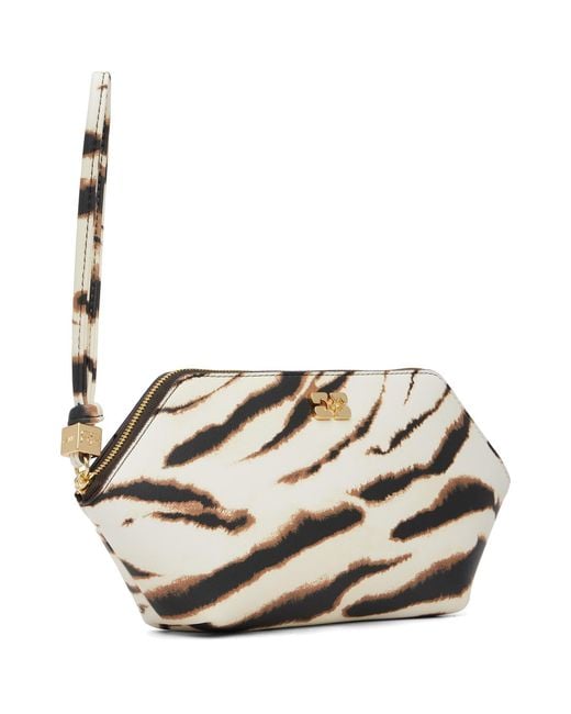 Ganni Metallic Off- Bou Make-Up Pouch
