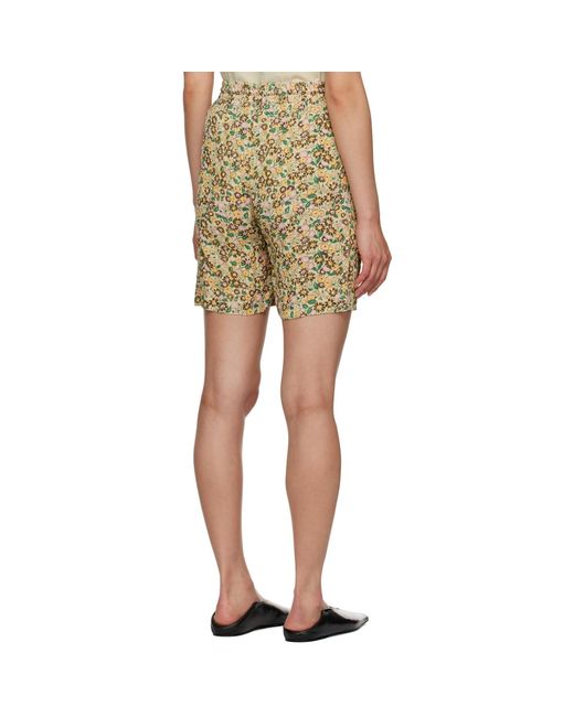 Nanushka Yellow Doxxi Shorts