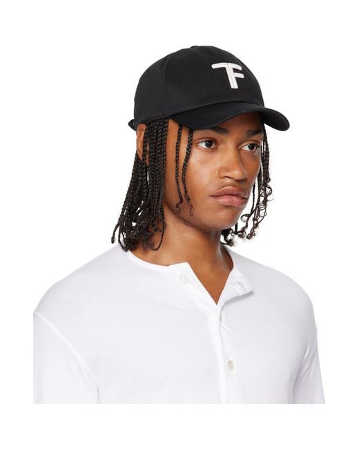 Tom Ford White Brushed Cotton Cap for men