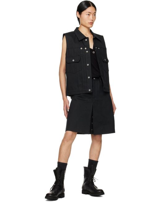 TAKAHIROMIYASHITA The Soloist Black Drop Shoulder Tank Top for men