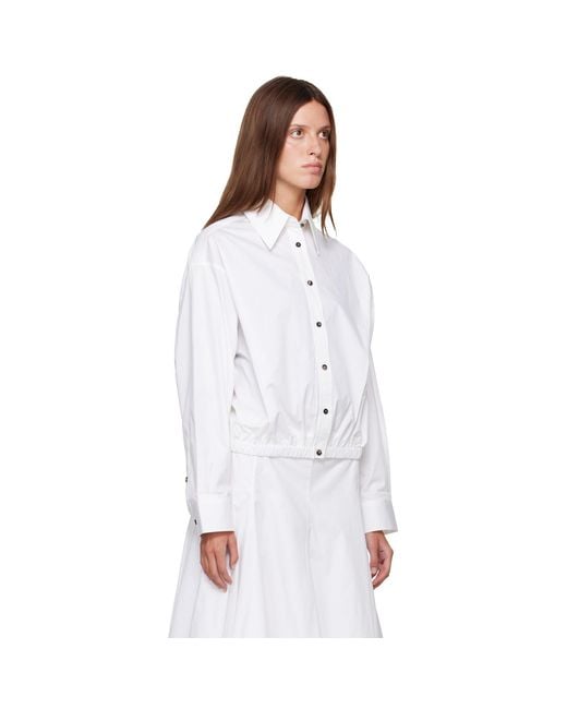 Cordera White Bomber Shirt