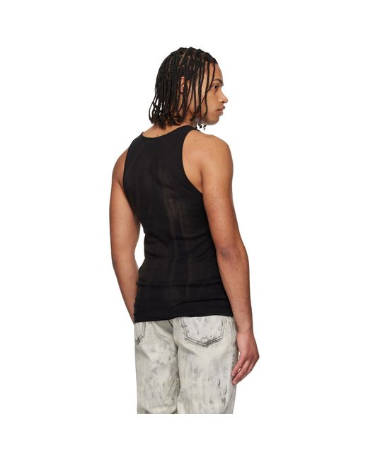 ALEXANDER DIGENOVA Black Faded Tank Top for men