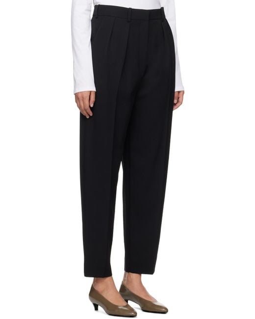 The Row Black Corby Trousers