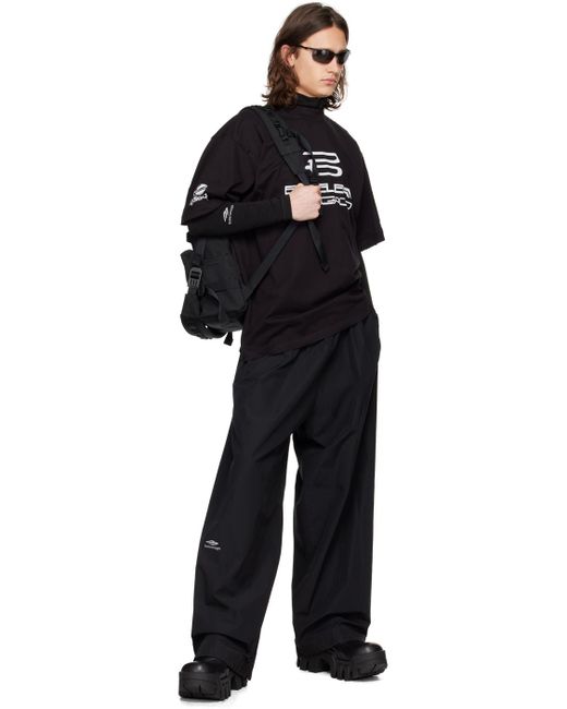 Moyen sac à dos de style militaire noir à poches Balenciaga pour homme en coloris Black