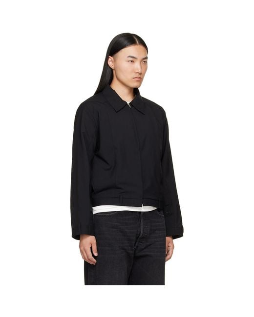 HODAKOVA Black Harrington Jacket for men