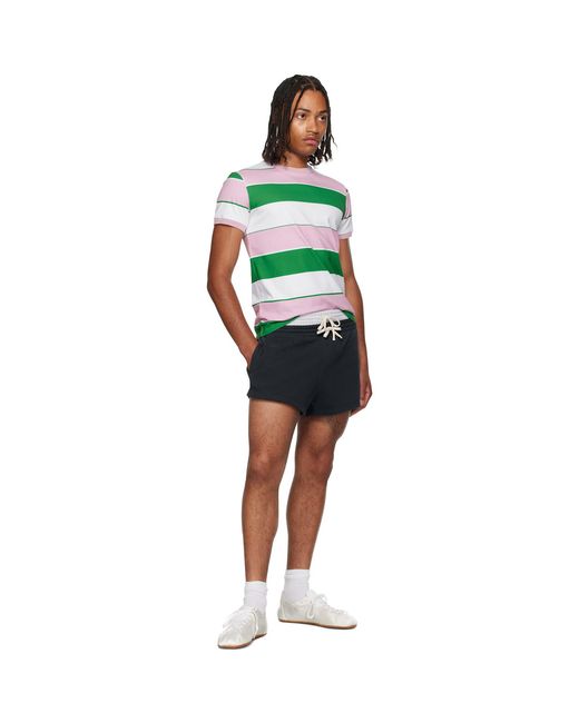 Abra Green Ssense Exclusive Striped T-Shirt for men