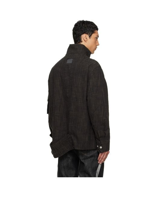 NULLUS Black Deconstructed Multi-Form M65 Jacket for men