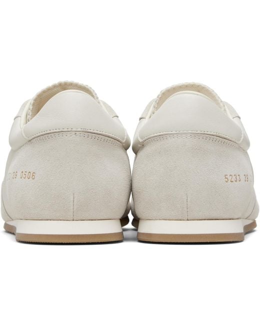 Common Projects Black Off- Minimal Runner Sneakers for men
