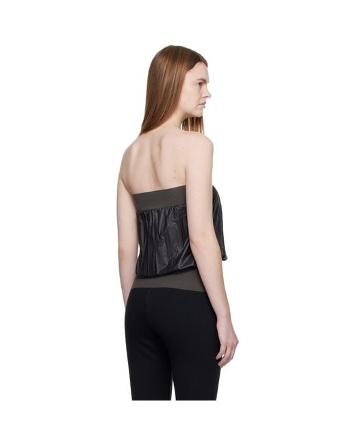 Paloma Wool Black Fino Tube Top