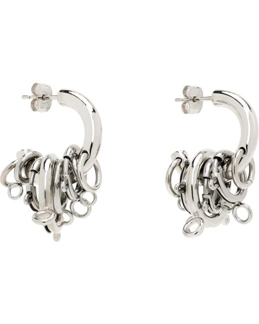 Justine Clenquet Black Jay Earrings for men