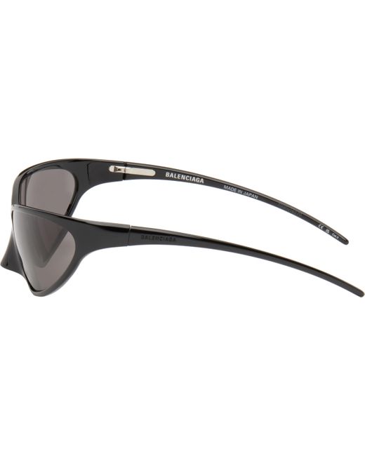 Balenciaga Black 4G Round Oval Sunglasses