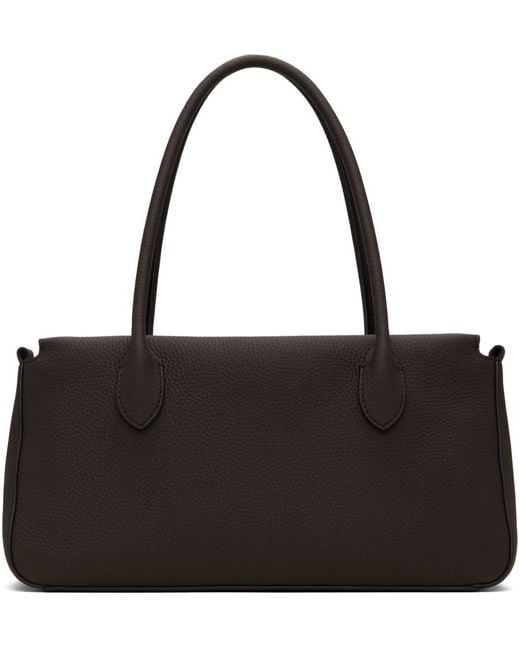 The Row Black E/w Top Handle Bag