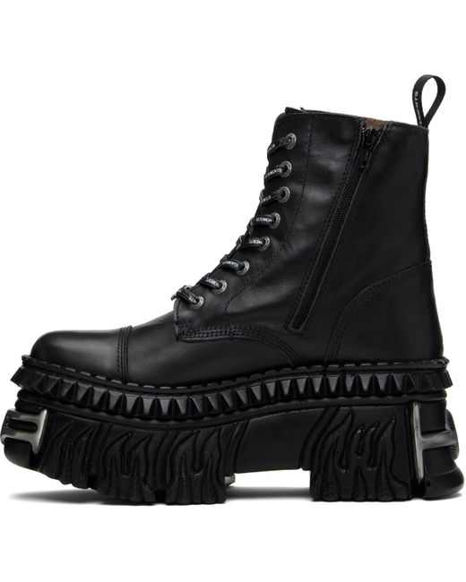 Vetements Black New Rock Edition Combat Boots
