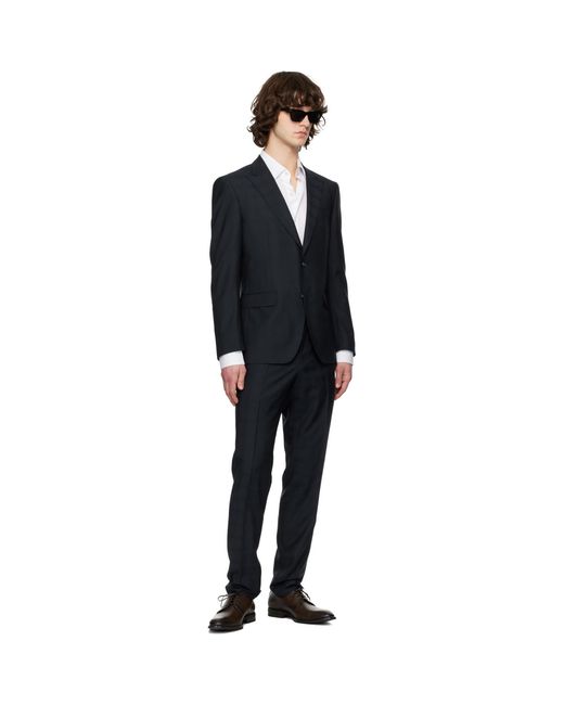 Boss Black Checkered Suit for men