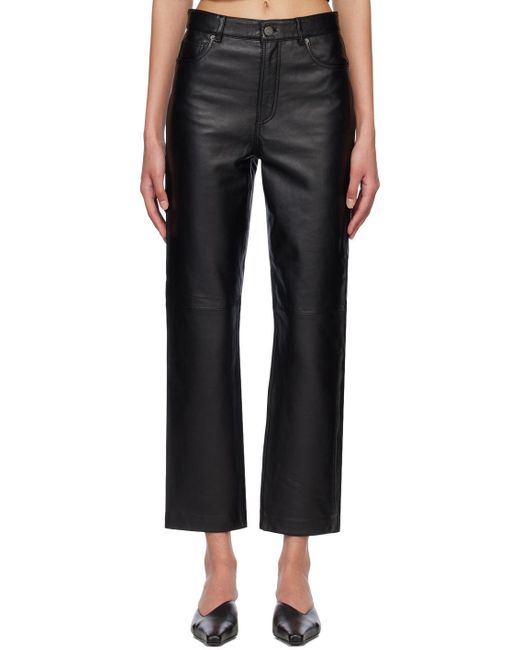 Reformation Veda Edition Cynthia Leather Pants in Black | Lyst