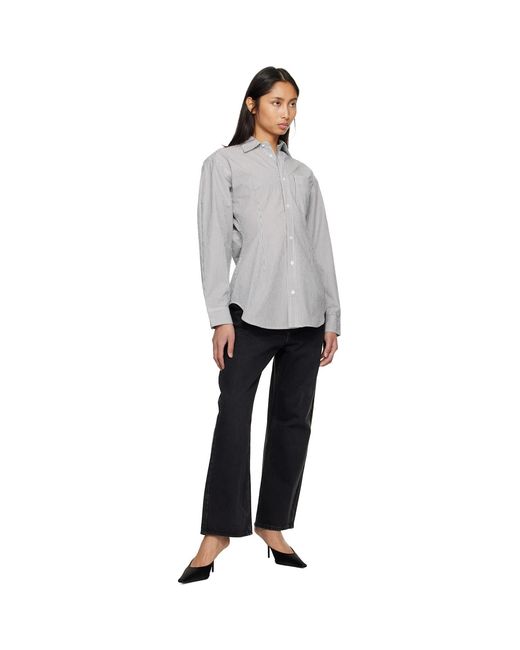Agolde Gray Cinch Shirt