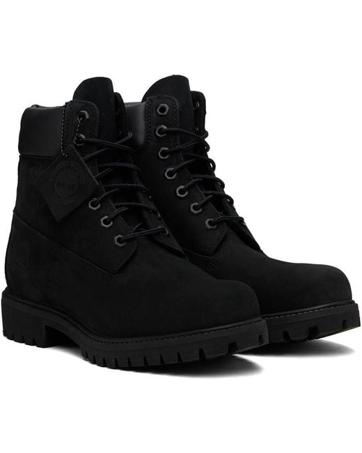 Timberland Black Premium 6-inch Waterproof Boots for men