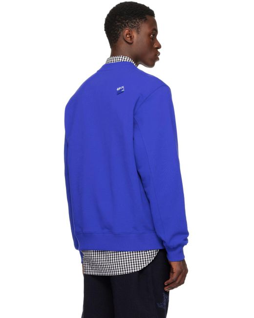 Adererror Blue Significant Patch Sweatshirt for men