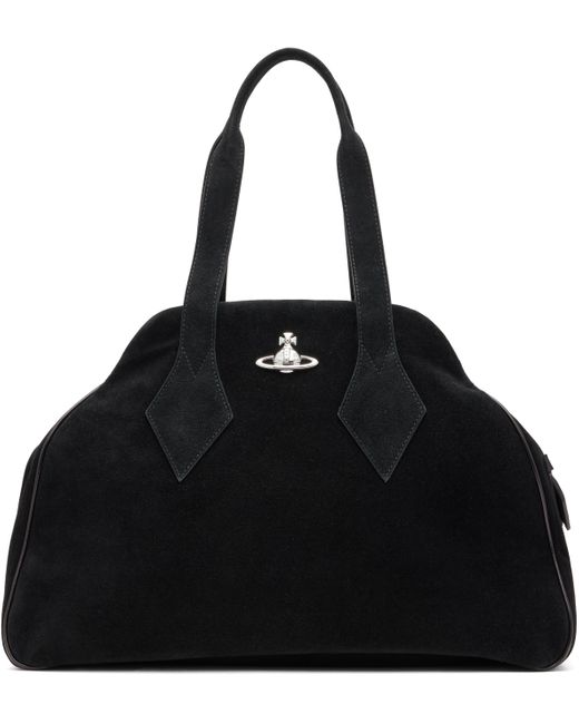 Vivienne Westwood Black Suede Yasmine Large Tote