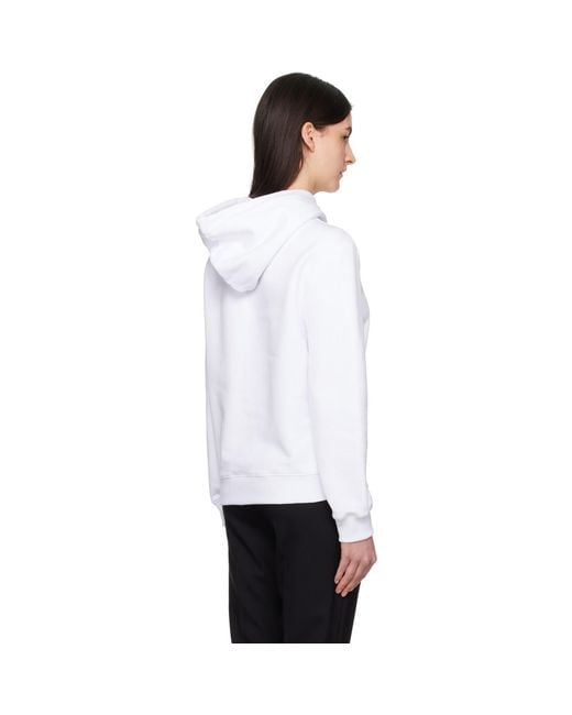 Lanvin White Bead Embroidered Hoodie
