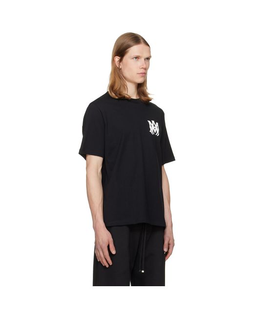Amiri Black Ma Core Logo T-Shirt for men