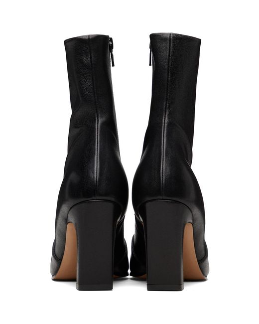Khaite Black Nevada Stretch High Boots