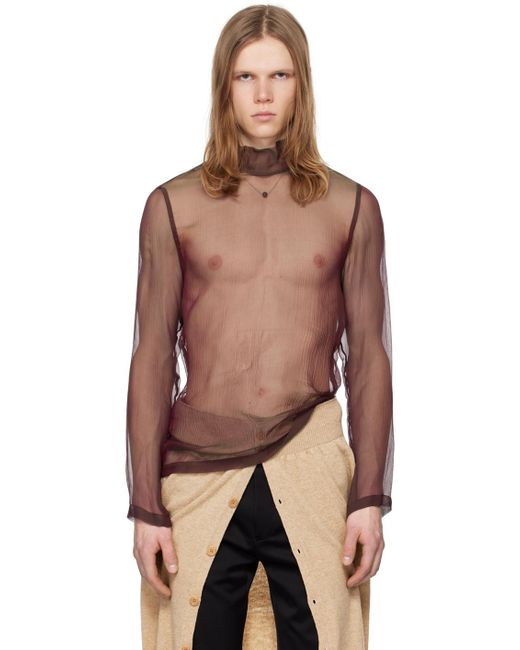 Mens sheer hotsell turtleneck