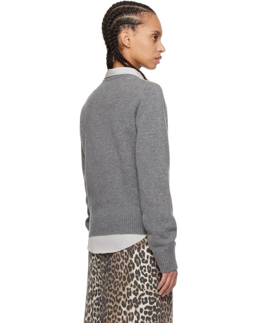 Ganni グレー Graphic Bunny セーター Black