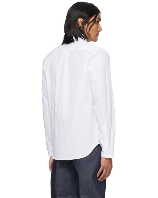 Maison Kitsuné White Fox Head Shirt for men