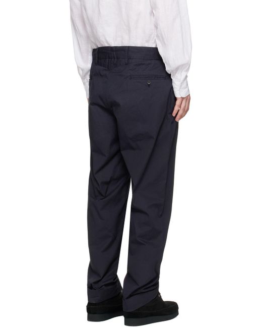 Engineered Garments Blue Navy Andover Trousers for men