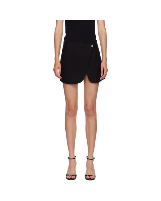 Coperni Black Tailored Miniskirt