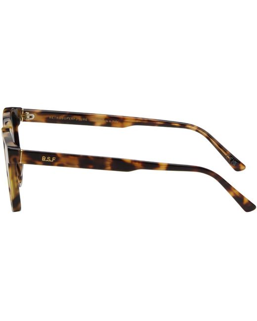 Retrosuperfuture Black Tortoiseshell Unico Sunglasses for men