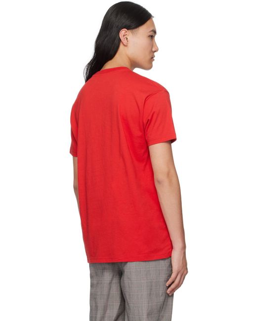 メンズ Vivienne Westwood レッド Classic Tシャツ Red