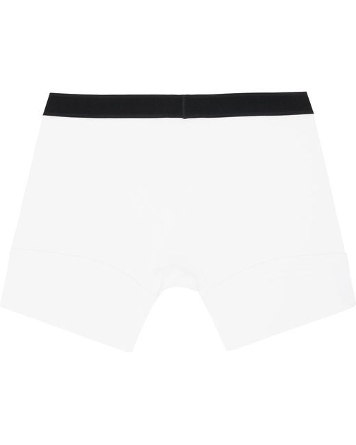 Ensemble de deux boxers blancs en coton Tom Ford pour homme en coloris Black