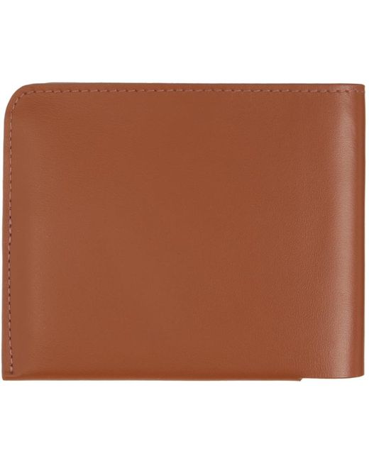 Dries Van Noten Brown Tan Leather Wallet for men