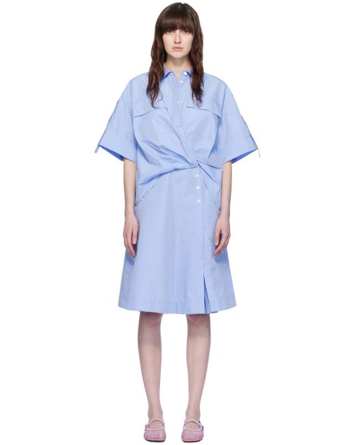 Robe courte étagée bleue 3.1 Phillip Lim en coloris Blue