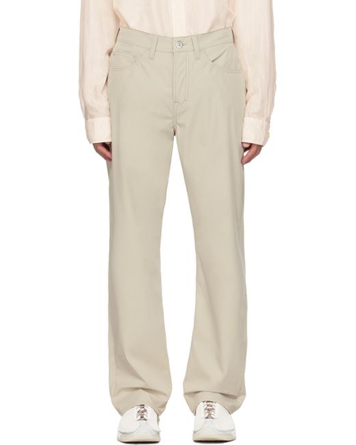 Our Legacy Natural Beige Formal Cut Trousers for men